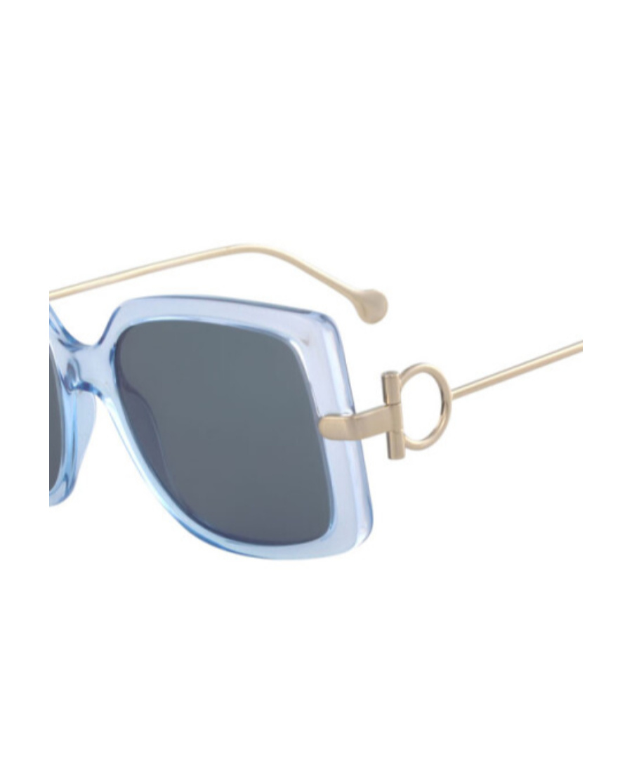 Ferragamo Logo Sunglasses In Gray