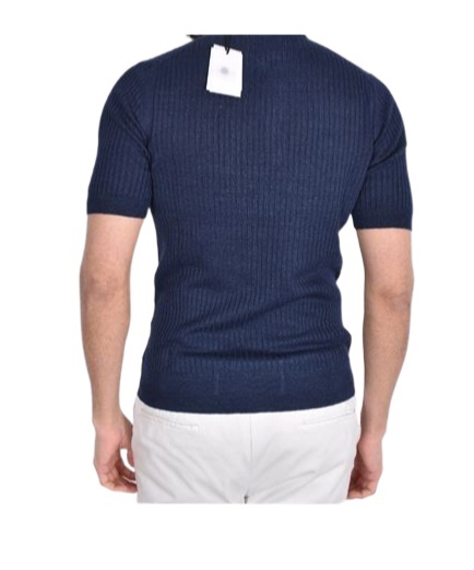 Gran Sasso Short-sleeved Knitted Polo Shirt In Multicolor
