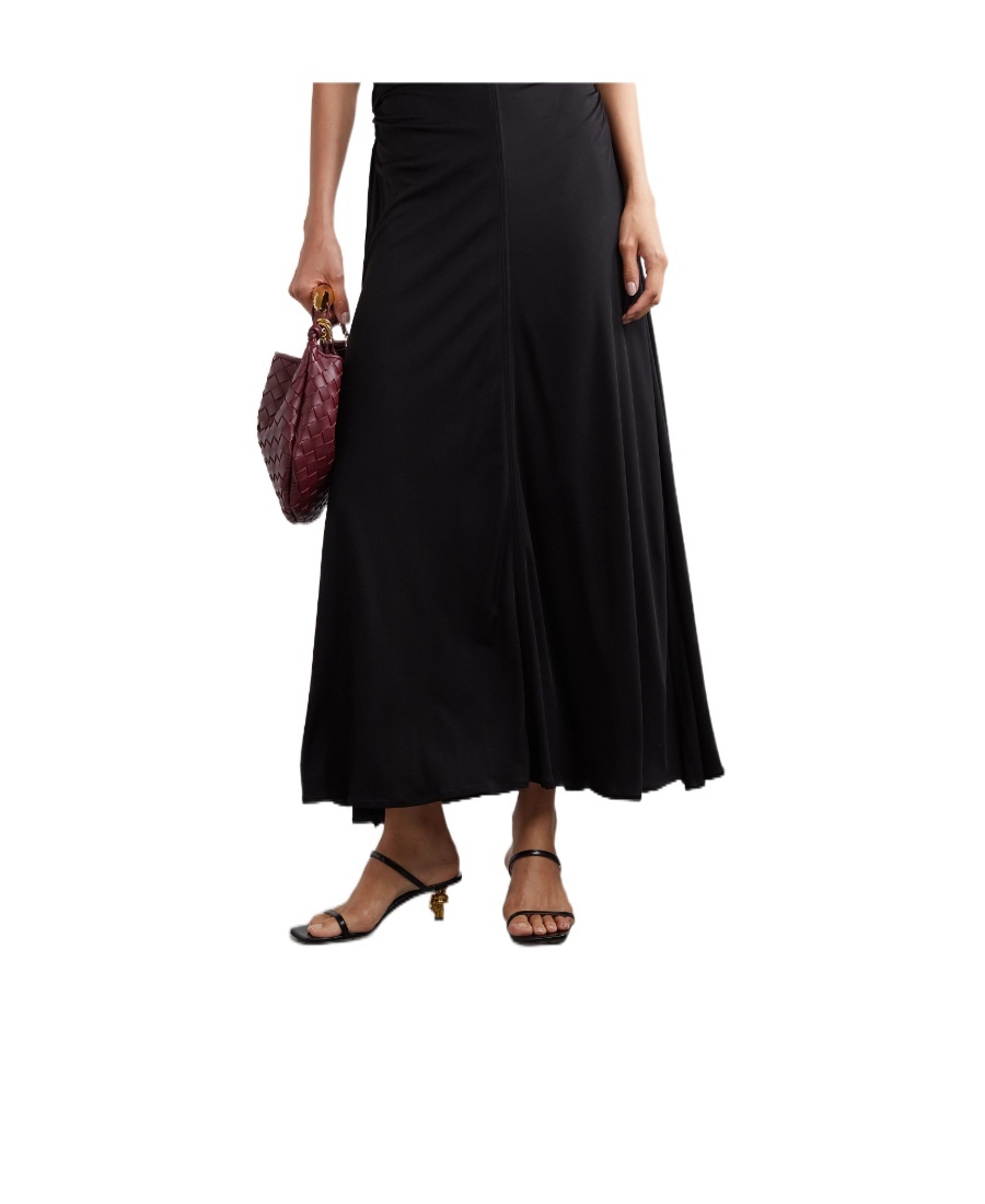 Bottega Veneta Leather Two-band Knot Slide Sandals In Black