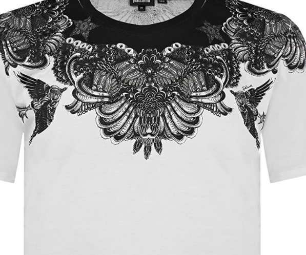 Just Cavalli Printed T-shirt In White