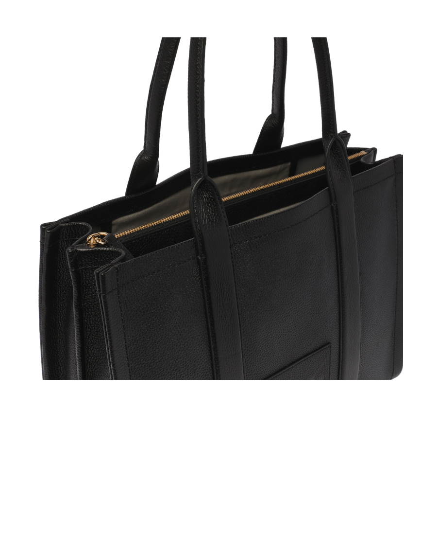 Marc Jacobs Medium The Leather Tote Bag In Black