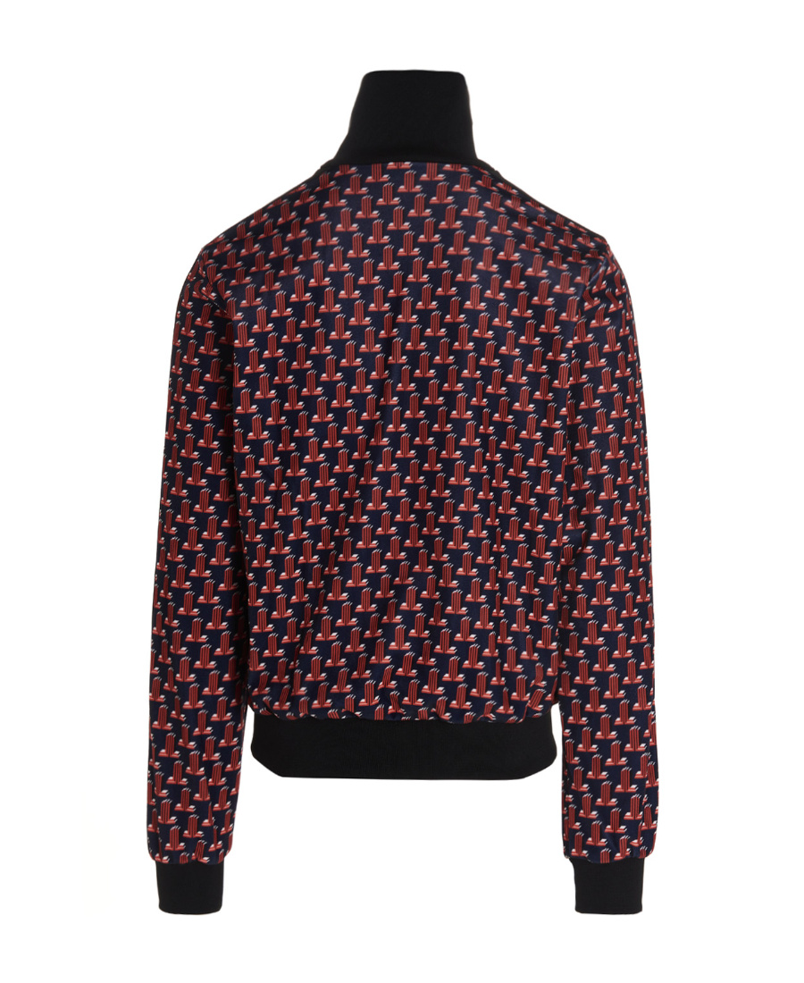 Lanvin Logo Jacquard Track Jacket In Black