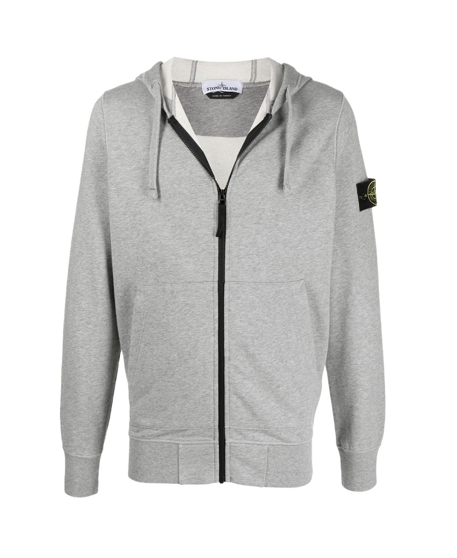 Stone Island 6100061 Organic Cotton Fleece In Gray
