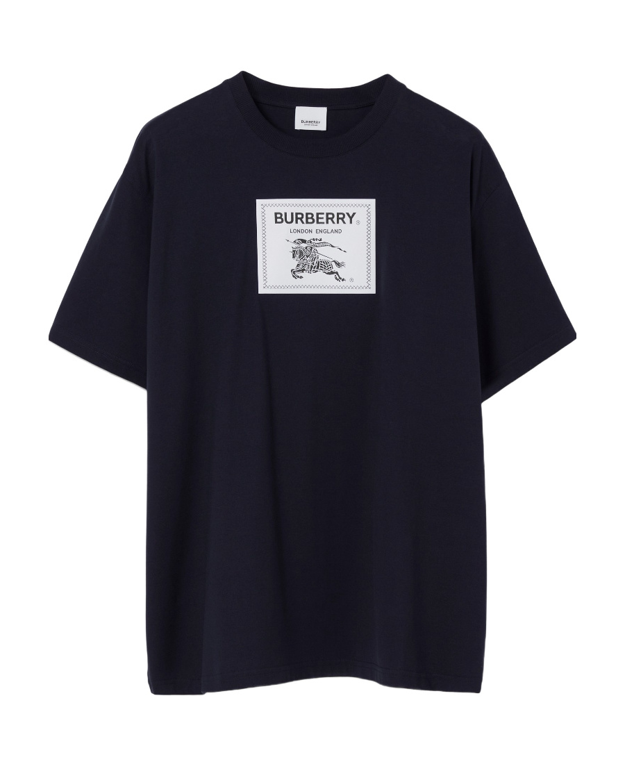 Burberry Prorsum Label Logo-patch Cotton T-shirt In Black