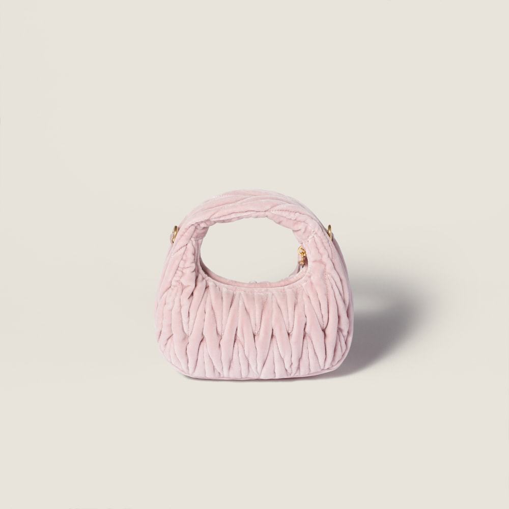 Miu Miu Wander Matelassé Velvet Mini-bag