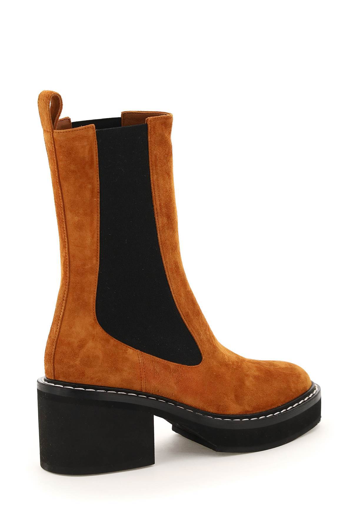 Khaite Calgary Block-heel Chelsea Booties In Black