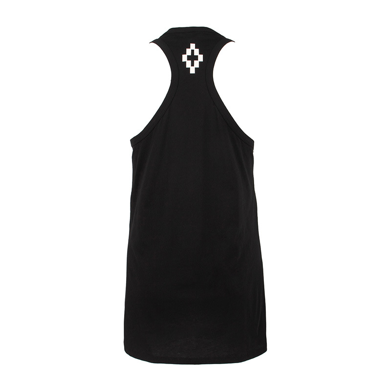 Marcelo Burlon County Of Milan Logo Vest Dress In Black