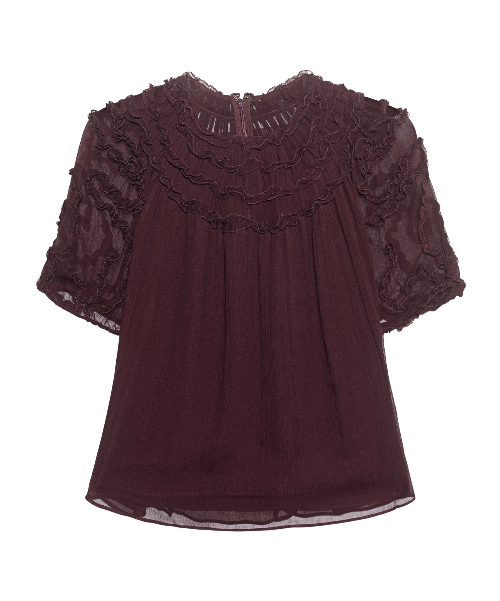 Ulla Johnson Short-sleeved Shirt In Brown