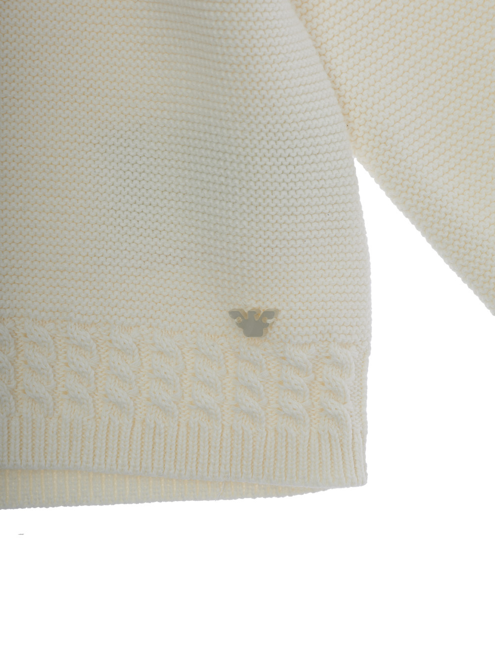 Emporio Armani Long-sleeved Sweater In White