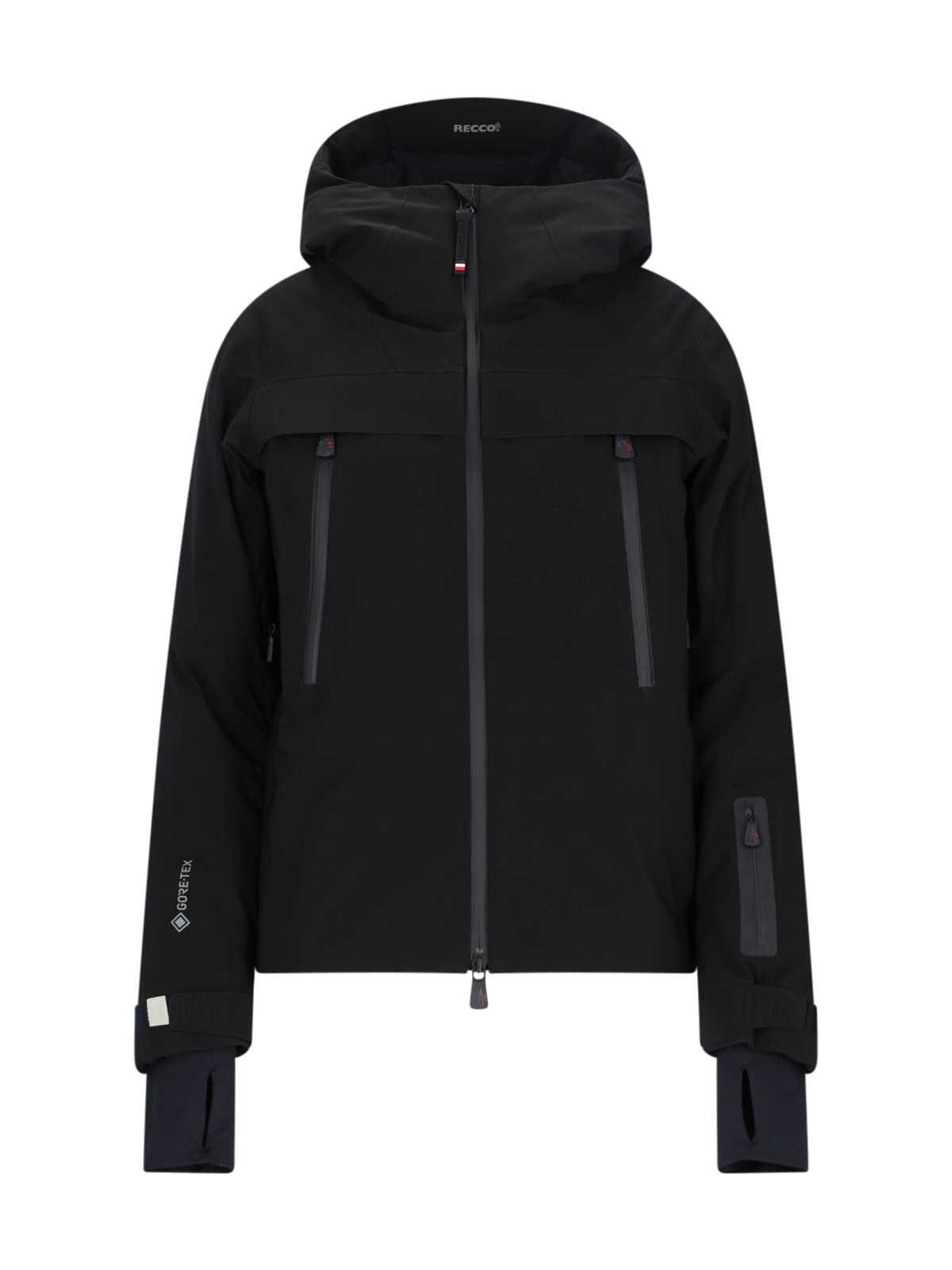 Moncler Chanavey Tech Padded Ski Jacket In Black