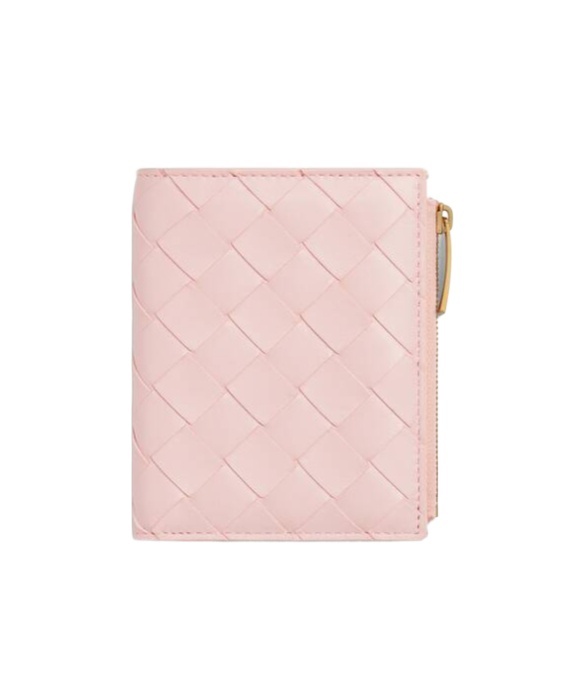 Bottega Veneta Small Folding Wallet In Pink