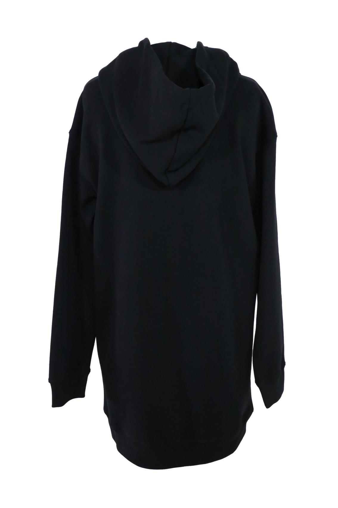 Moschino Safety Pin Embellished Logo Dress In Black
