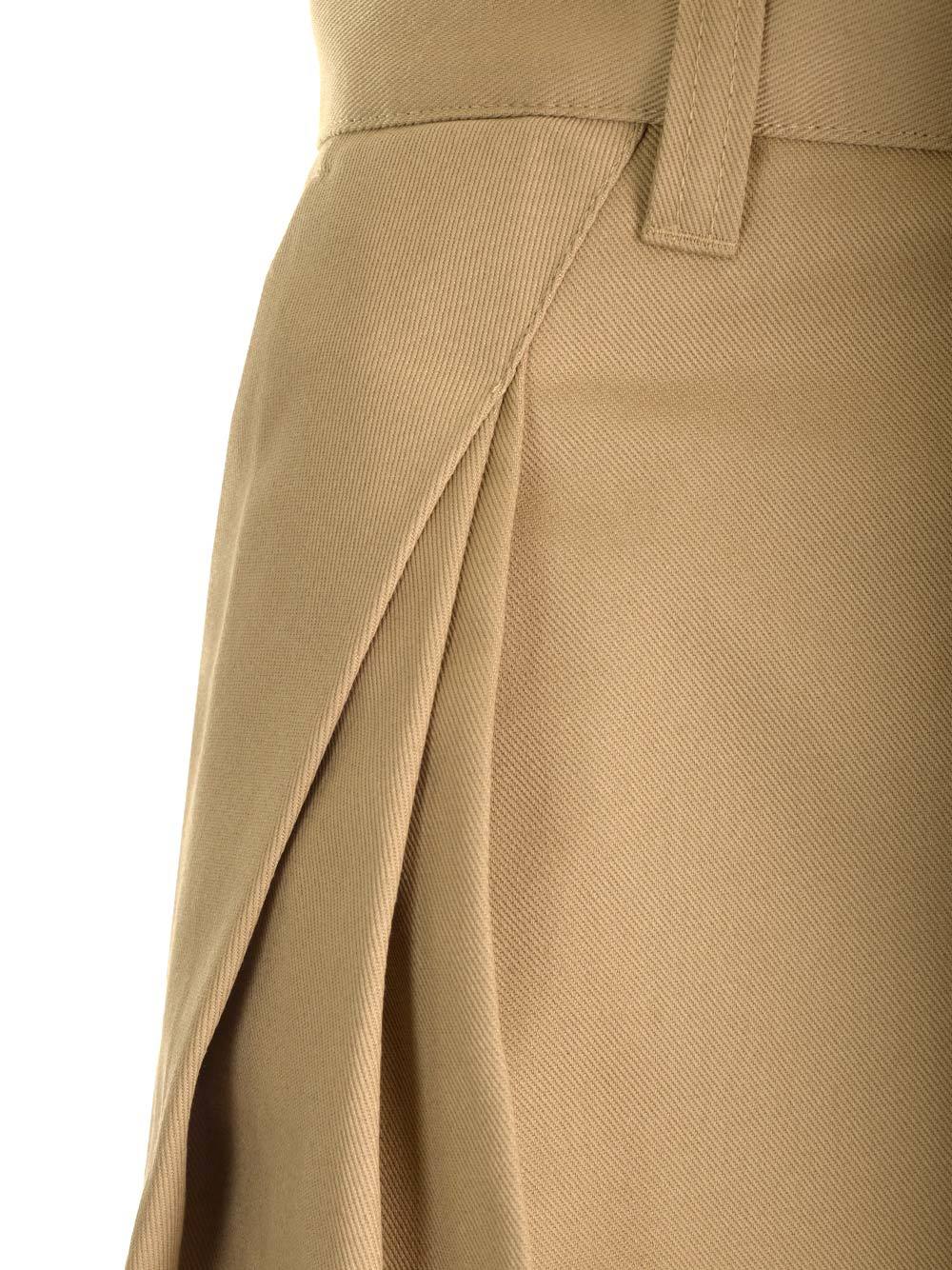 Maison Margiela Chino Skater Trousers Beige In Nude