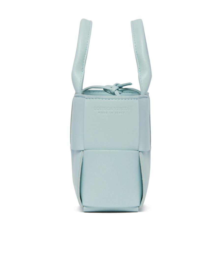 Bottega Veneta Candy Arco Leather Tote Bag In Green