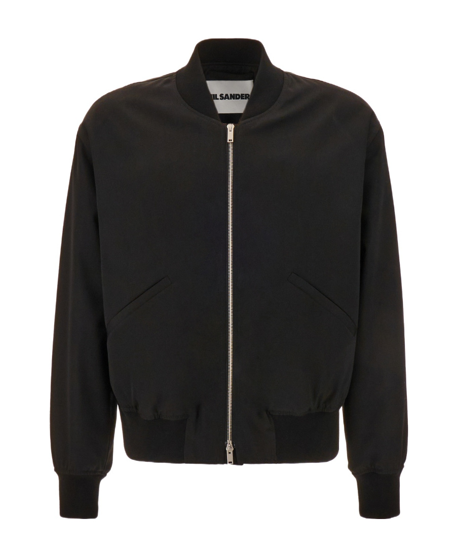Jil Sander Zip-fastening Bomber Jacket In Black