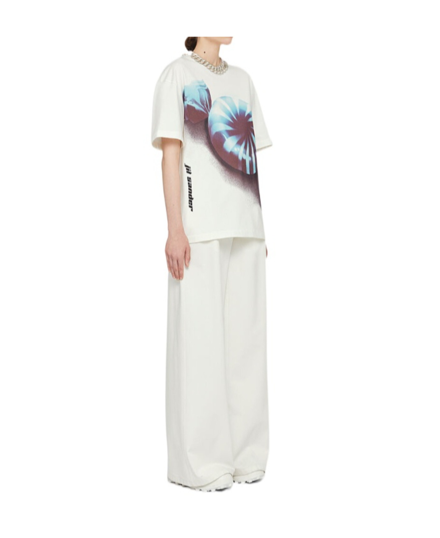 JIL SANDER GRAPHIC-PRINT COTTON T-SHIRT 