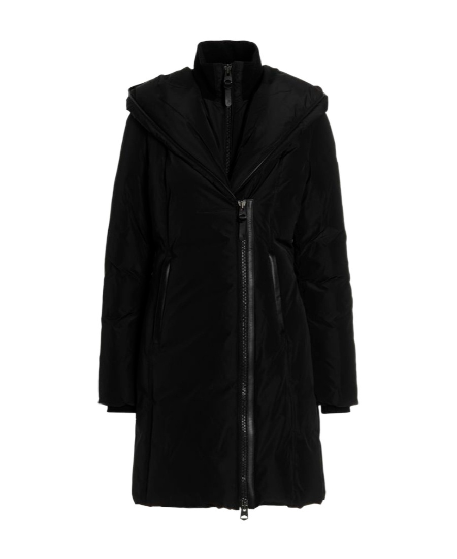 Mackage Hooded Down Jacket In Black
