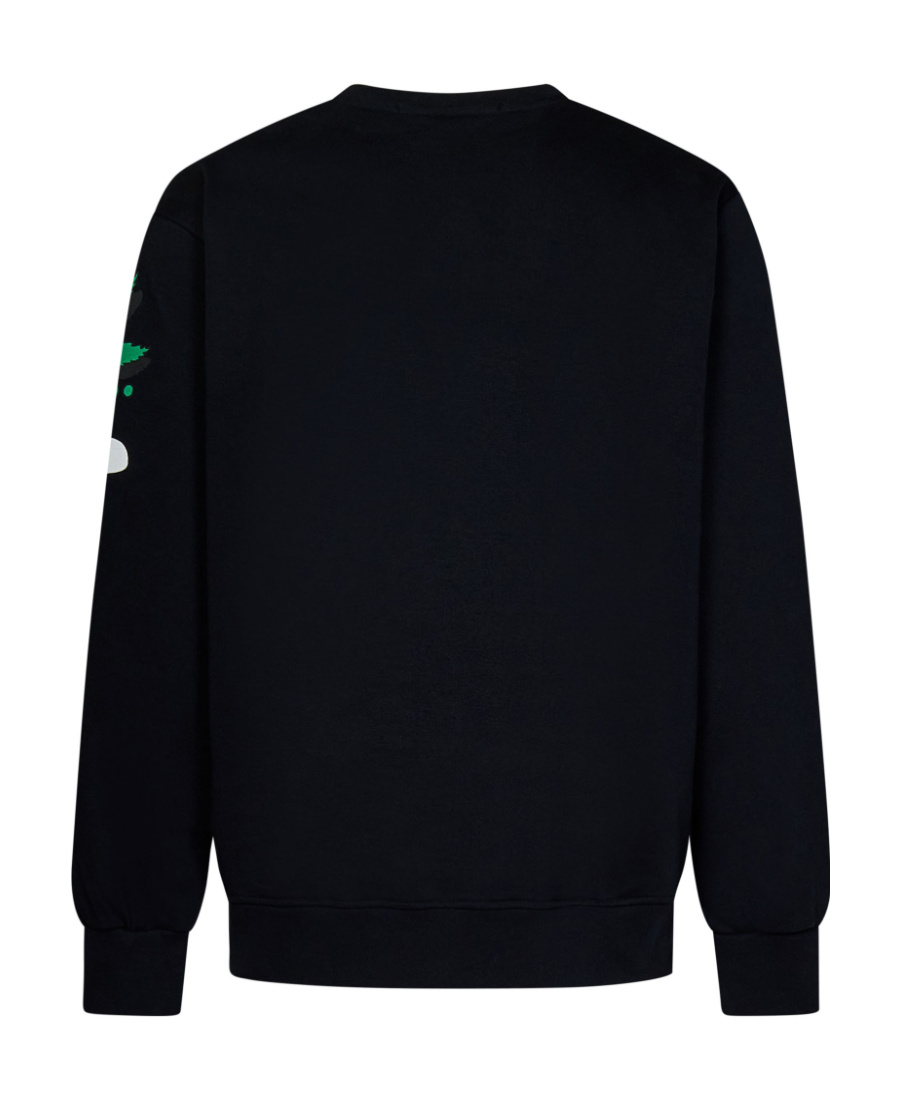 Barrow Logo-print Cotton Sweatshirt In Black