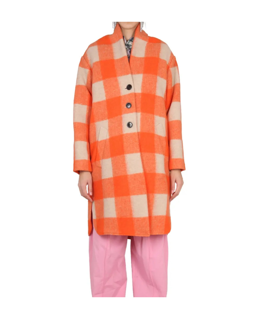 Isabel Marant Étoile Casual Coat In Orange
