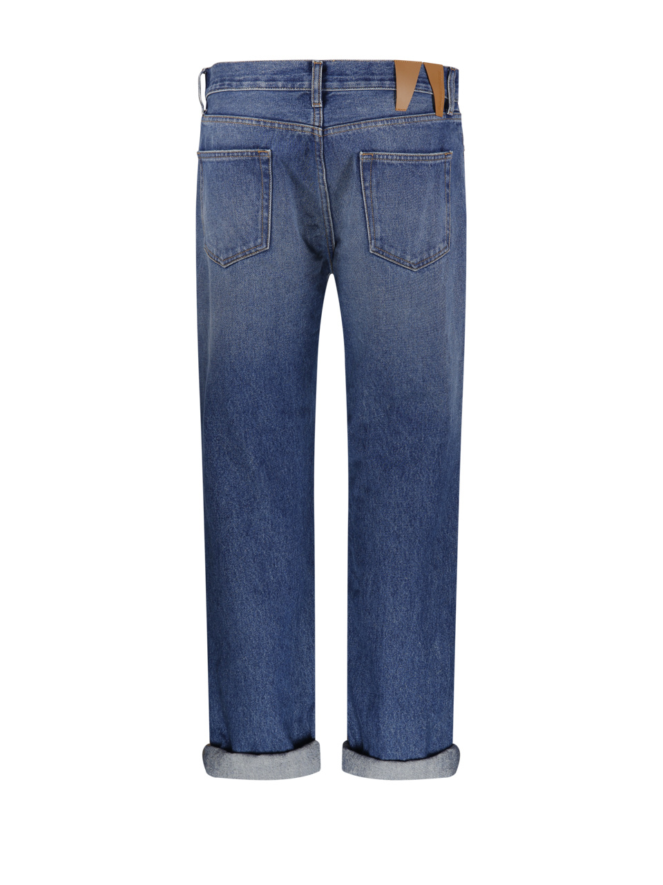 Darkpark Naomi Chain Adorned Boyfriend Straight Leg Denim In Blue