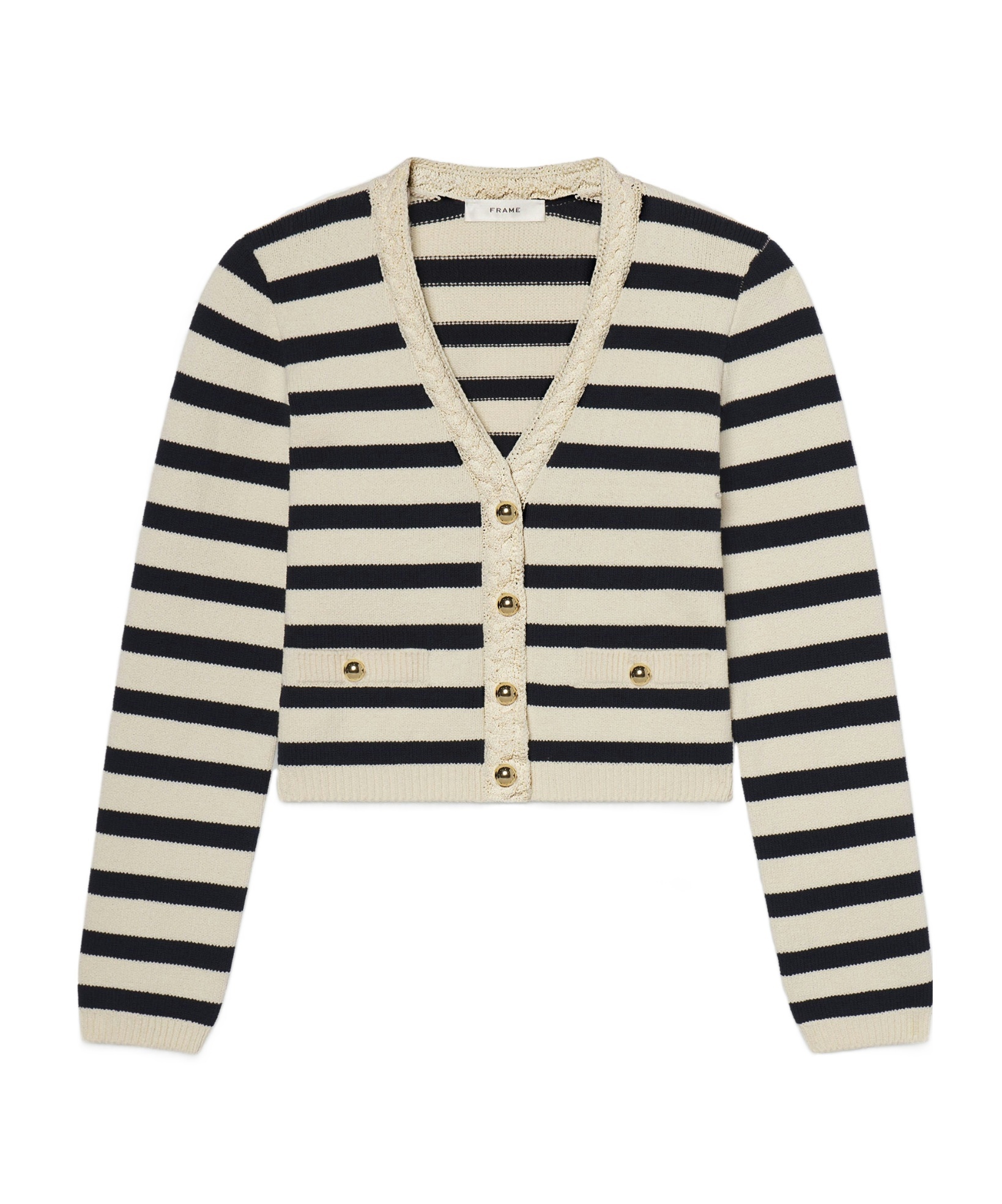 Frame Long Sleeve Cardigan