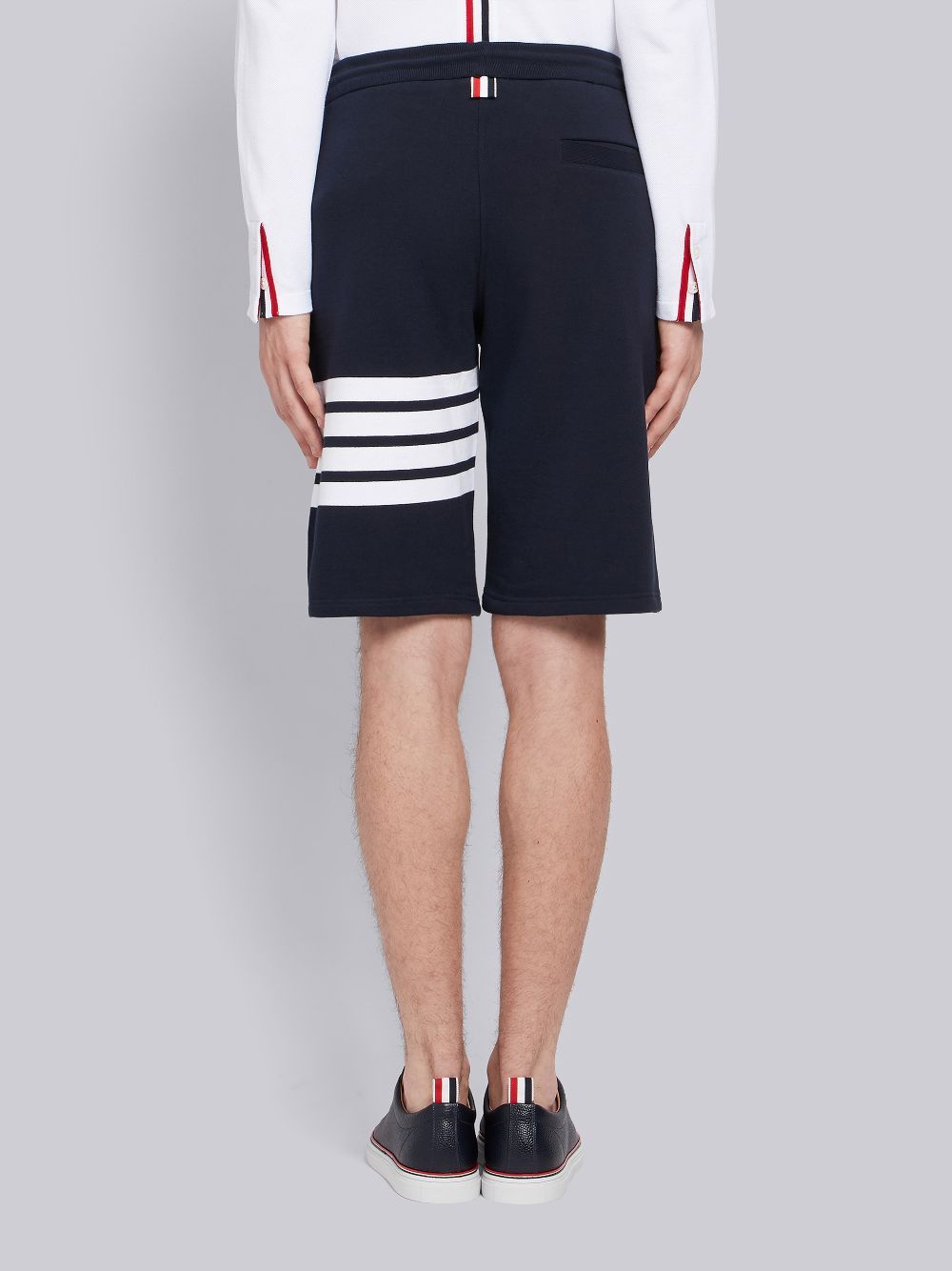 Thom Browne Pantaloncini Da Allenamento A 4 Barre In Black