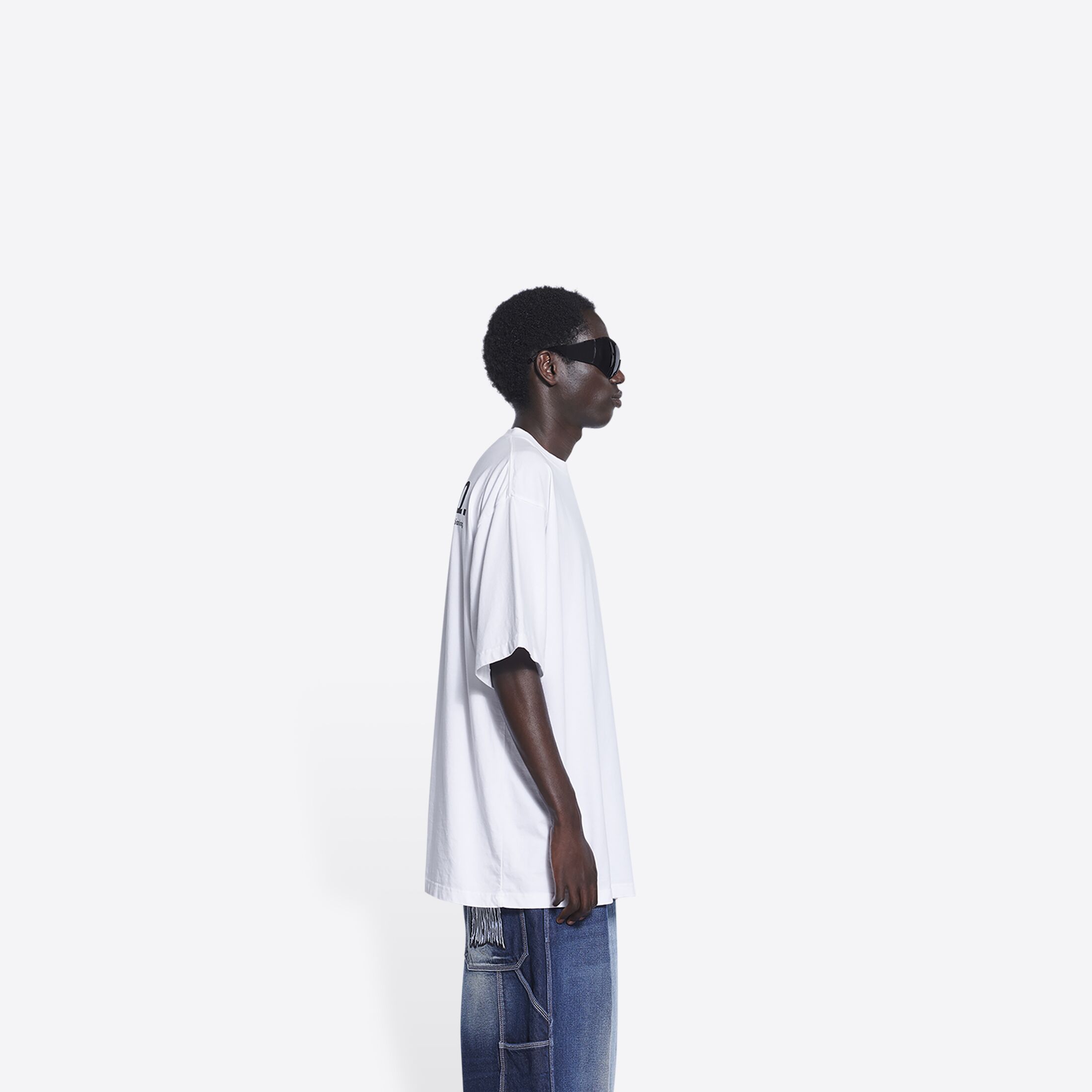 Balenciaga Lgbtq Logo T-shirt In White