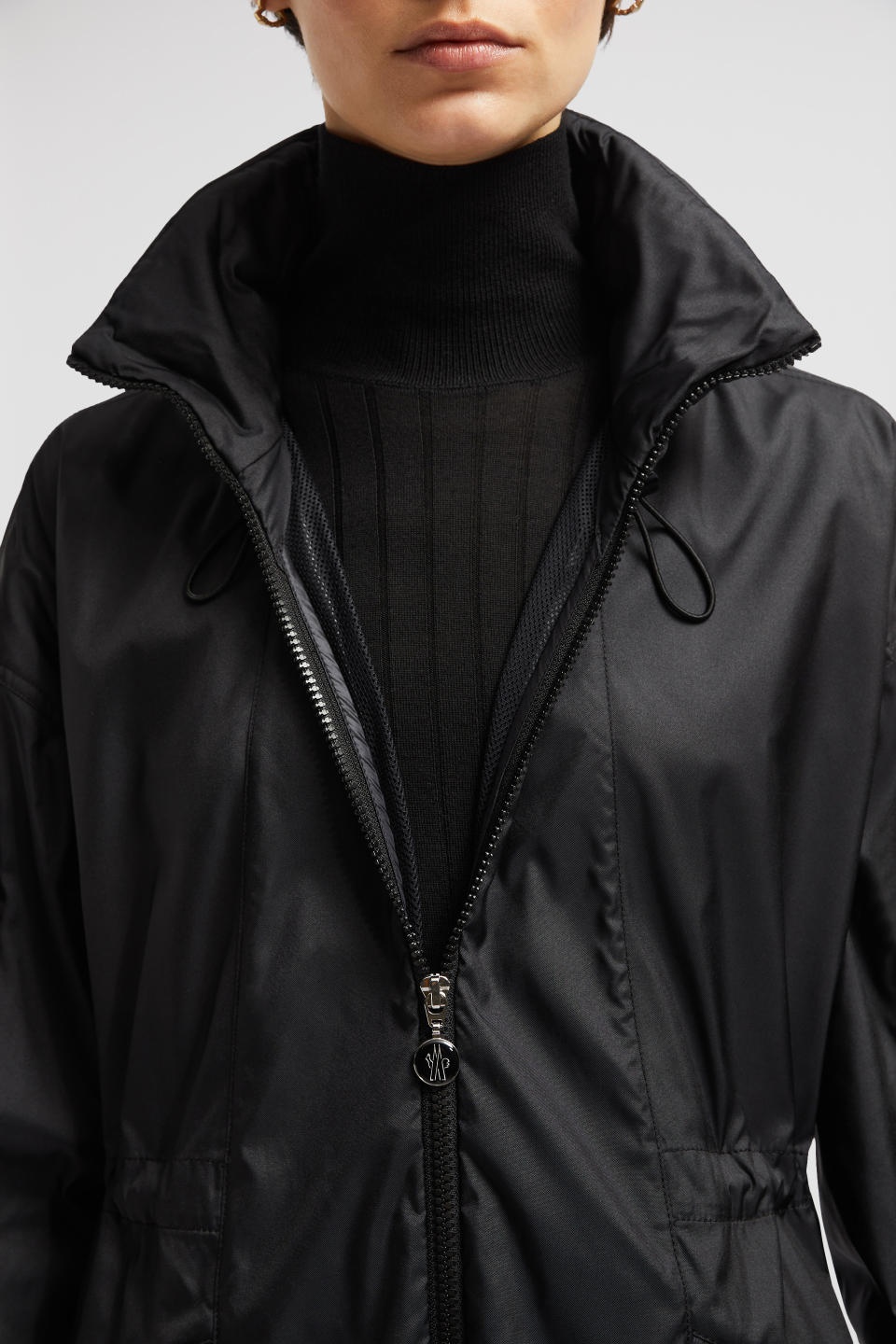 Shop Moncler Adhemar Parka Coat In Black