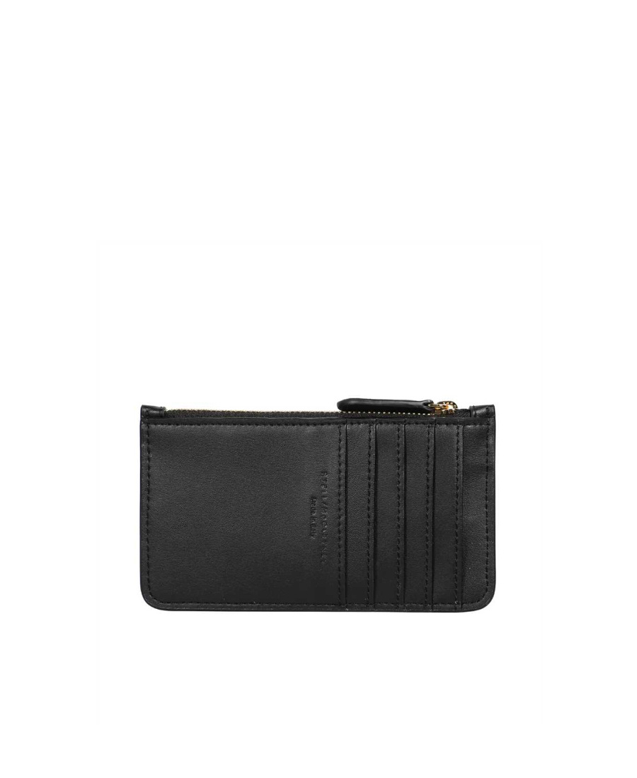Stella Mccartney Logo Card Bag In Black