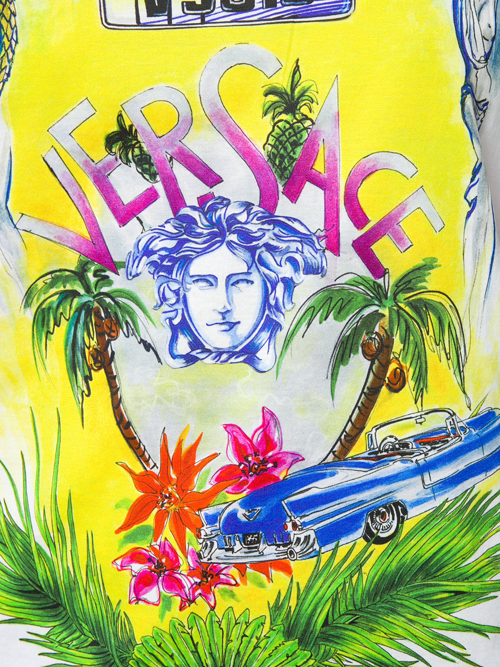 Versace Medusa Printed T-shirt In White