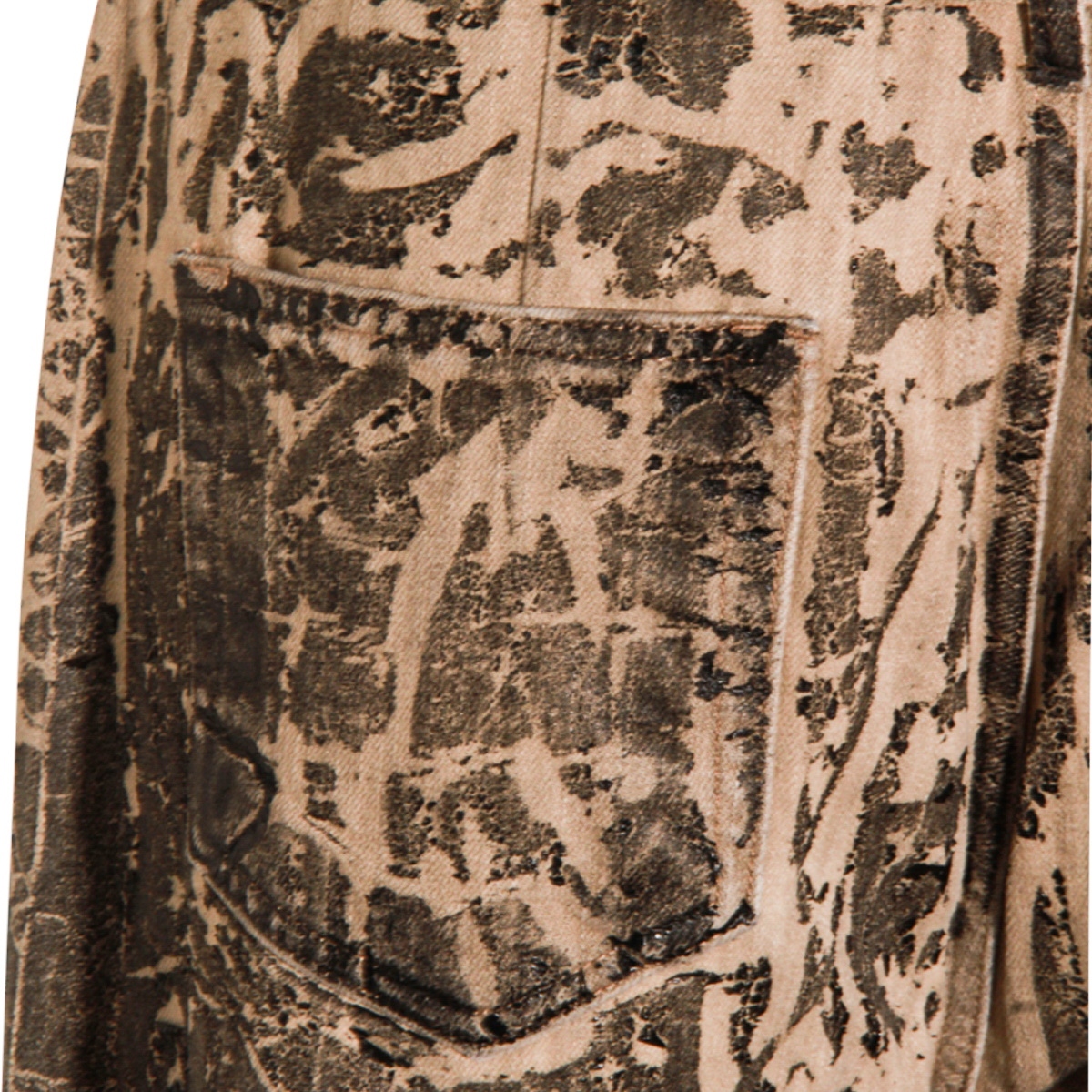 Rick Owens Drkshdw Straight Leg Trousers With Distinctive Print In Gray