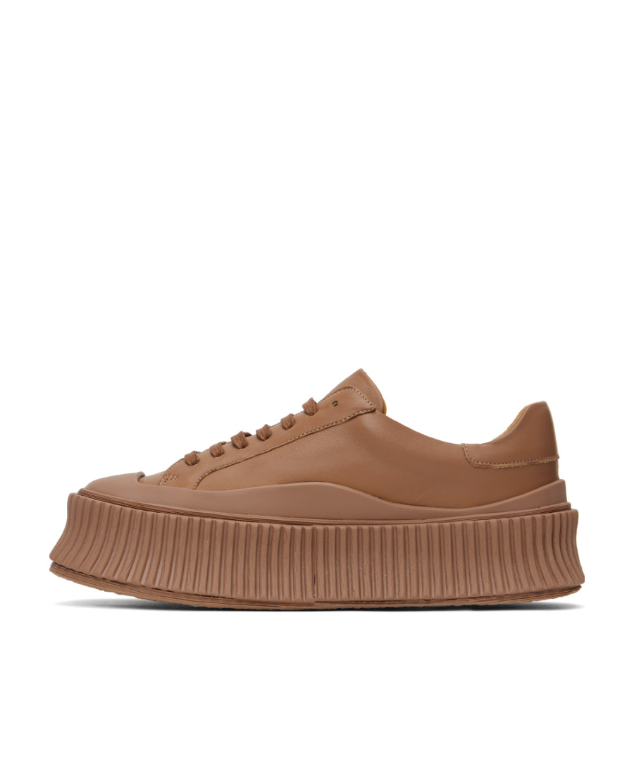 JIL SANDER LACE-OPENING AND CLOSING LOW-CUT SNEAKERS
