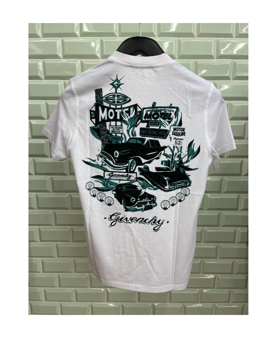 Givenchy T-shirt With Round Neck And Short Sleeves In White