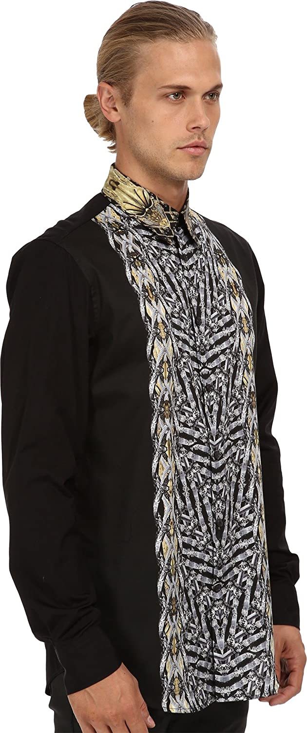 Just Cavalli Printed Shirt In Black