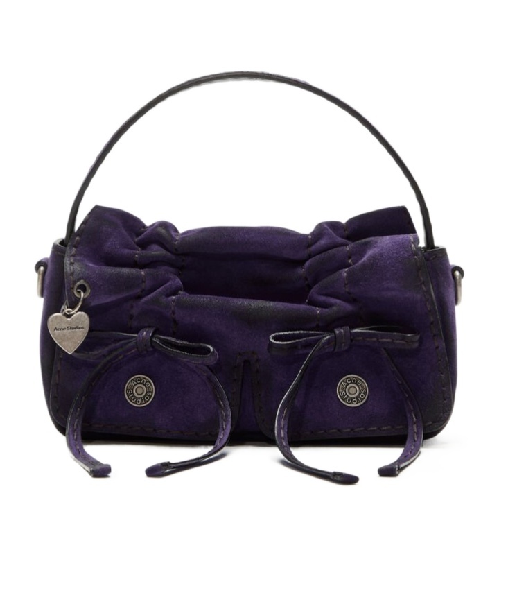 Acne Studios Multi-pocket Mini Bag In Purple