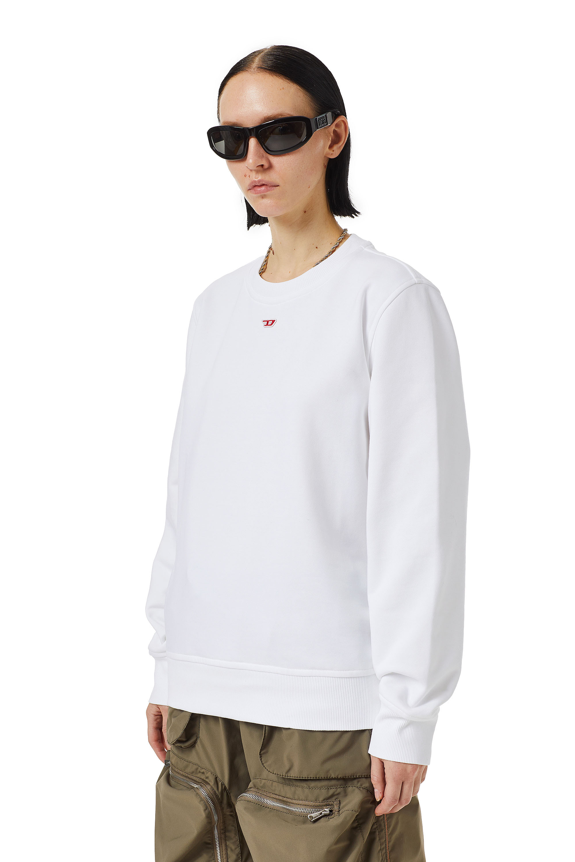 Diesel Long-sleeved Sweater In White