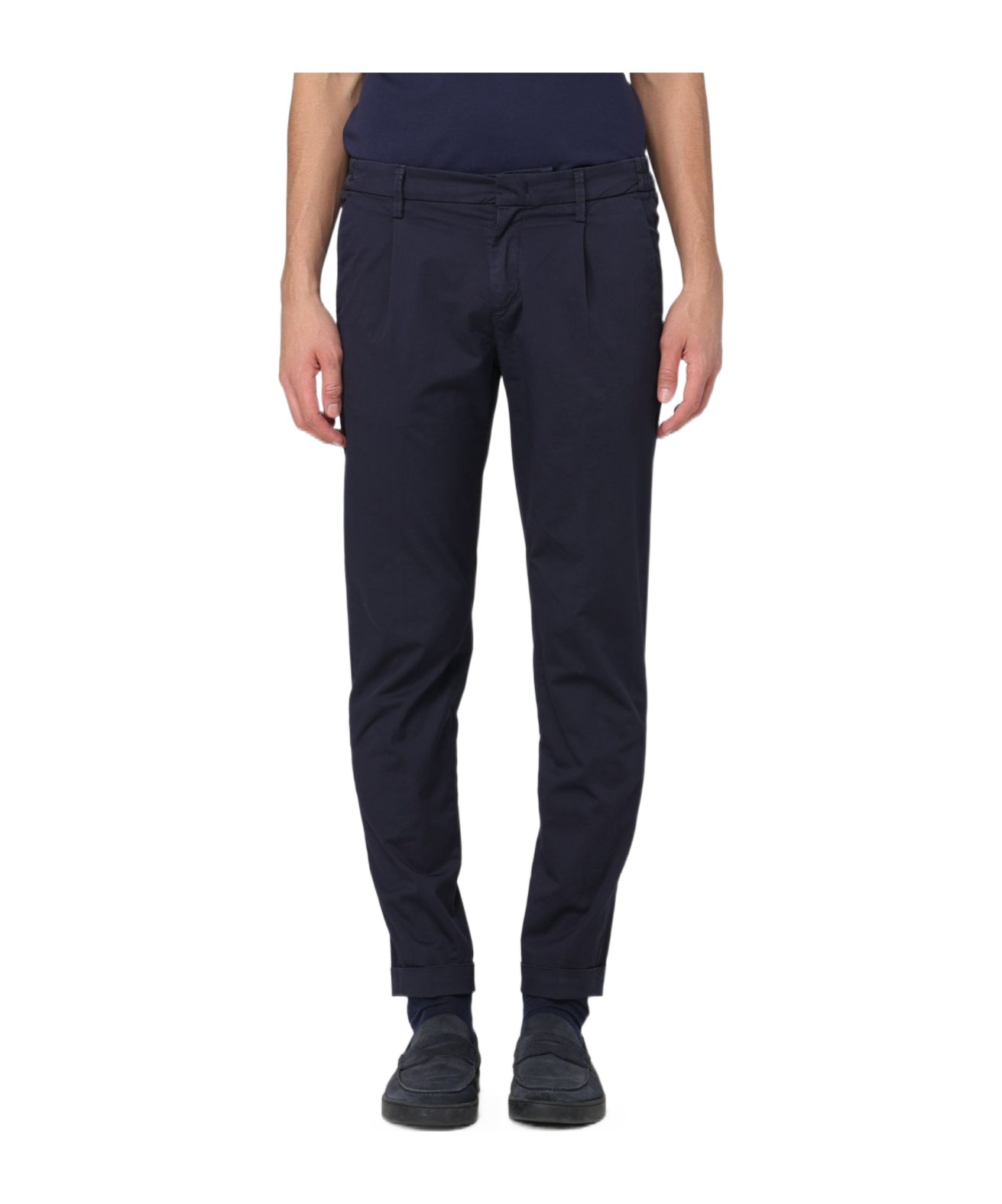 Fay Logo Casual Pants In Black