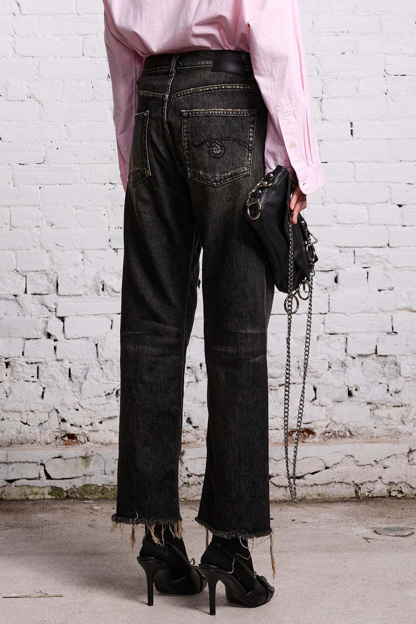 R13 Multi-pocket Jeans In Black