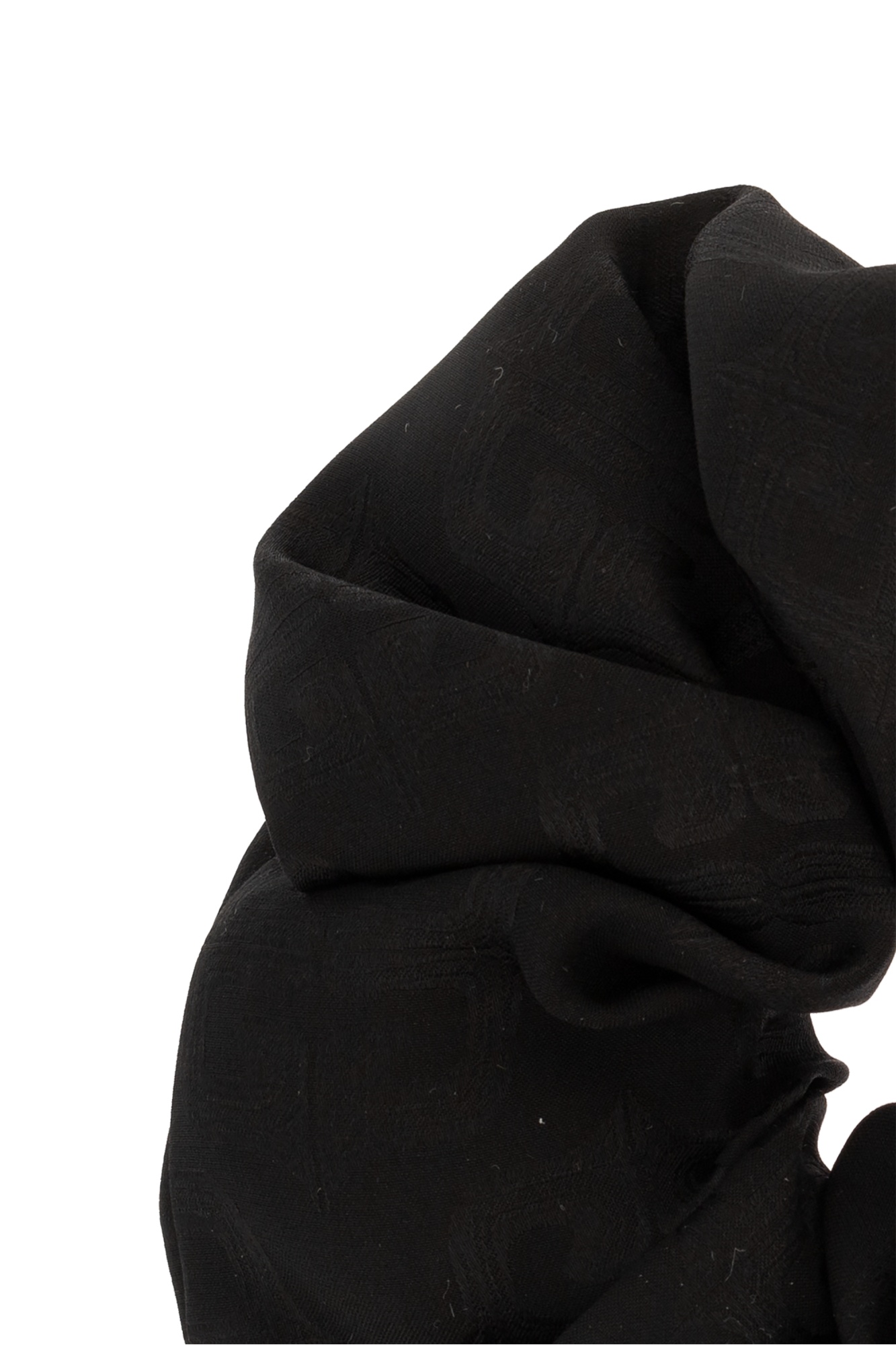 Givenchy Oversized Scrunchy In Velvet With 4g Liquid Detail In Black