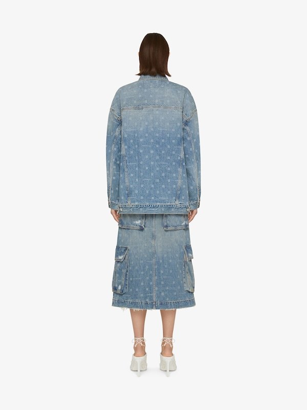 Givenchy Cotton Skirt In Gray