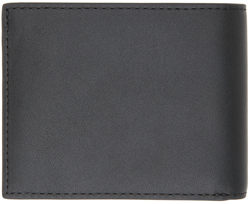 Shop Lacoste Black Logo Double Fold Wallet