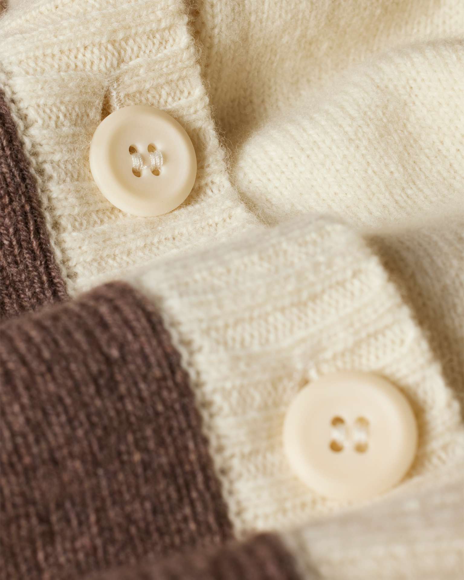 Shop Paul Smith Women's Cream And Brown Patchwork Collared Cardigan