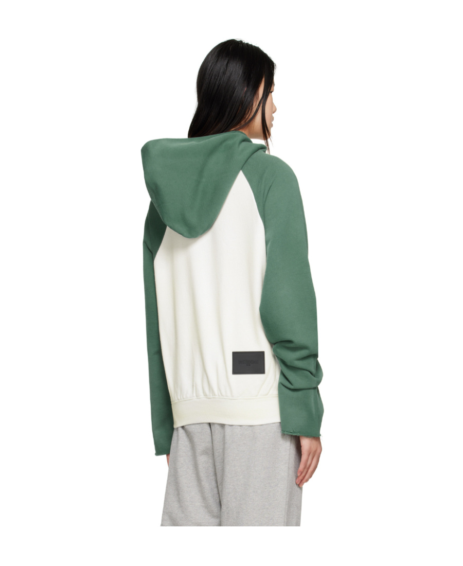 We11 Done Logo Hooded Sweater In White