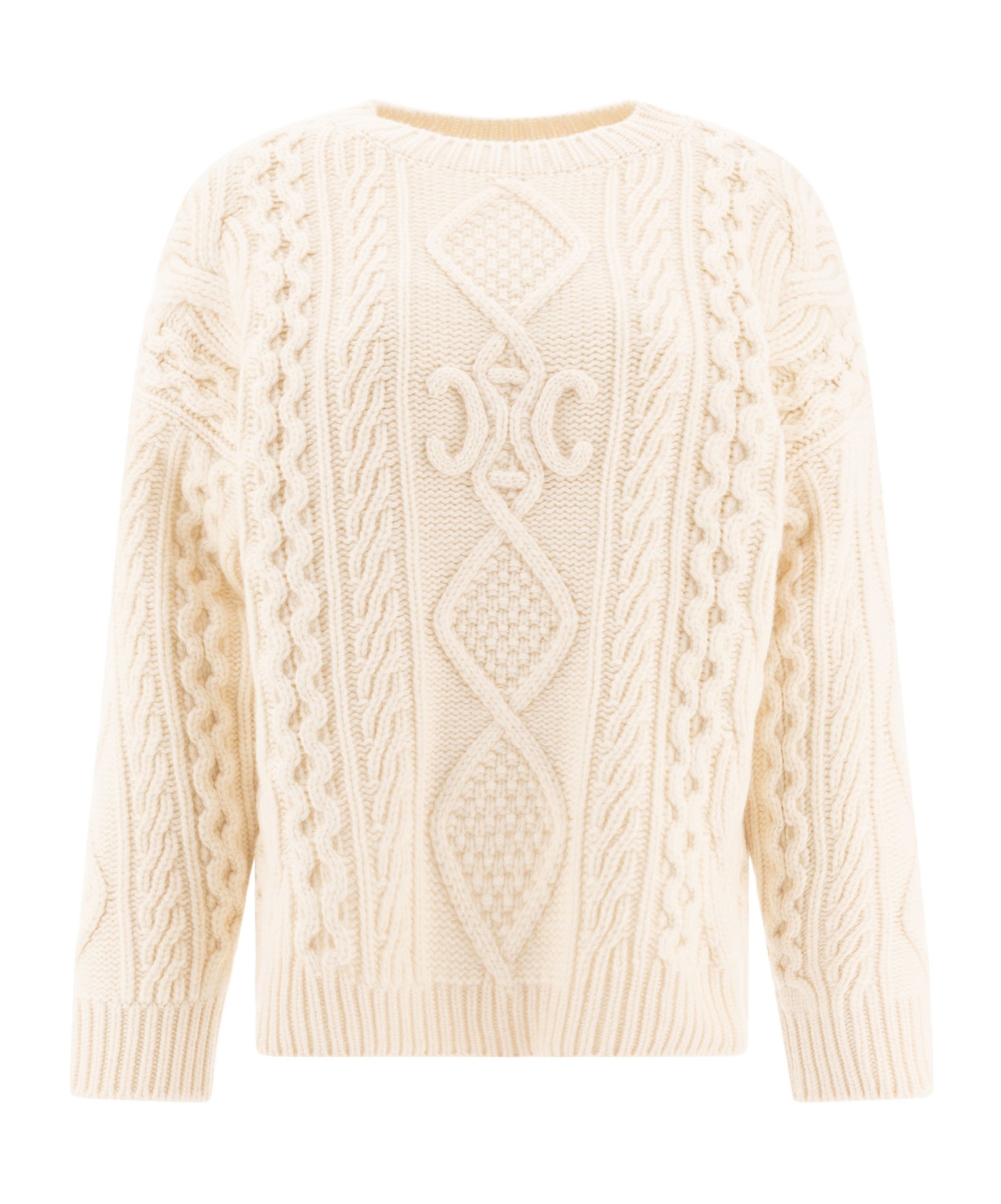 Celine Long-sleeved Sweater In Nude