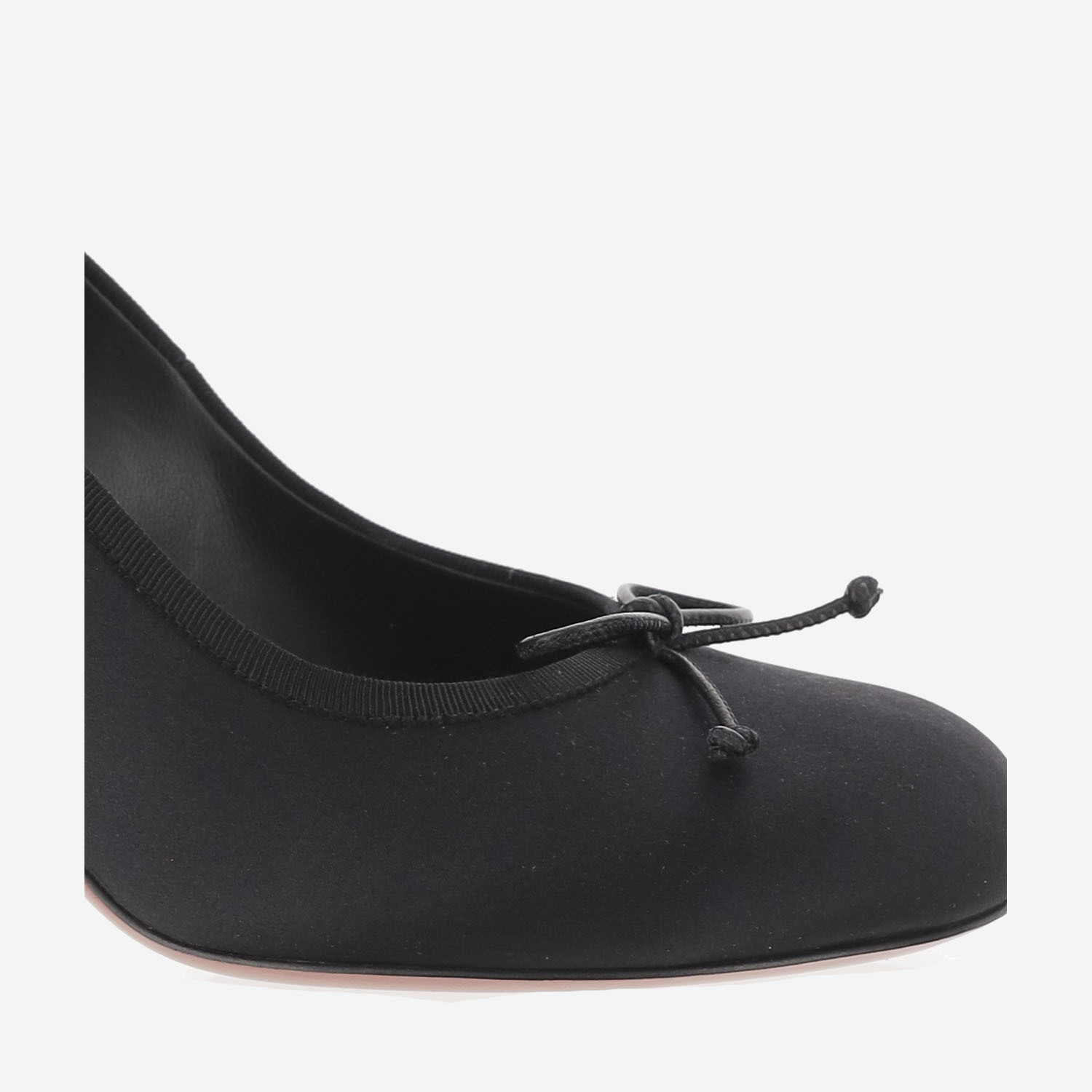 Amina Muaddi 95mm Lila Bow-detail Pumps In Black