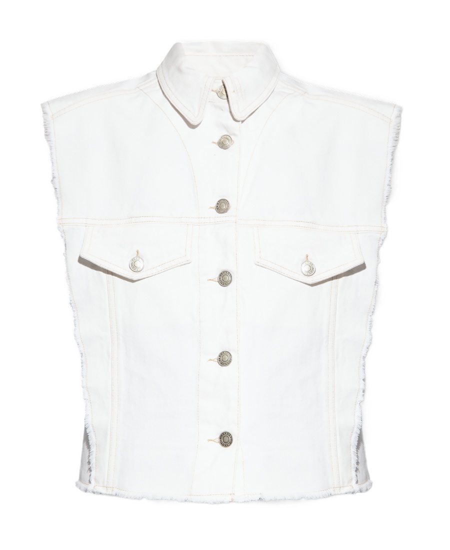 Isabel Marant White Tyra Vest In White