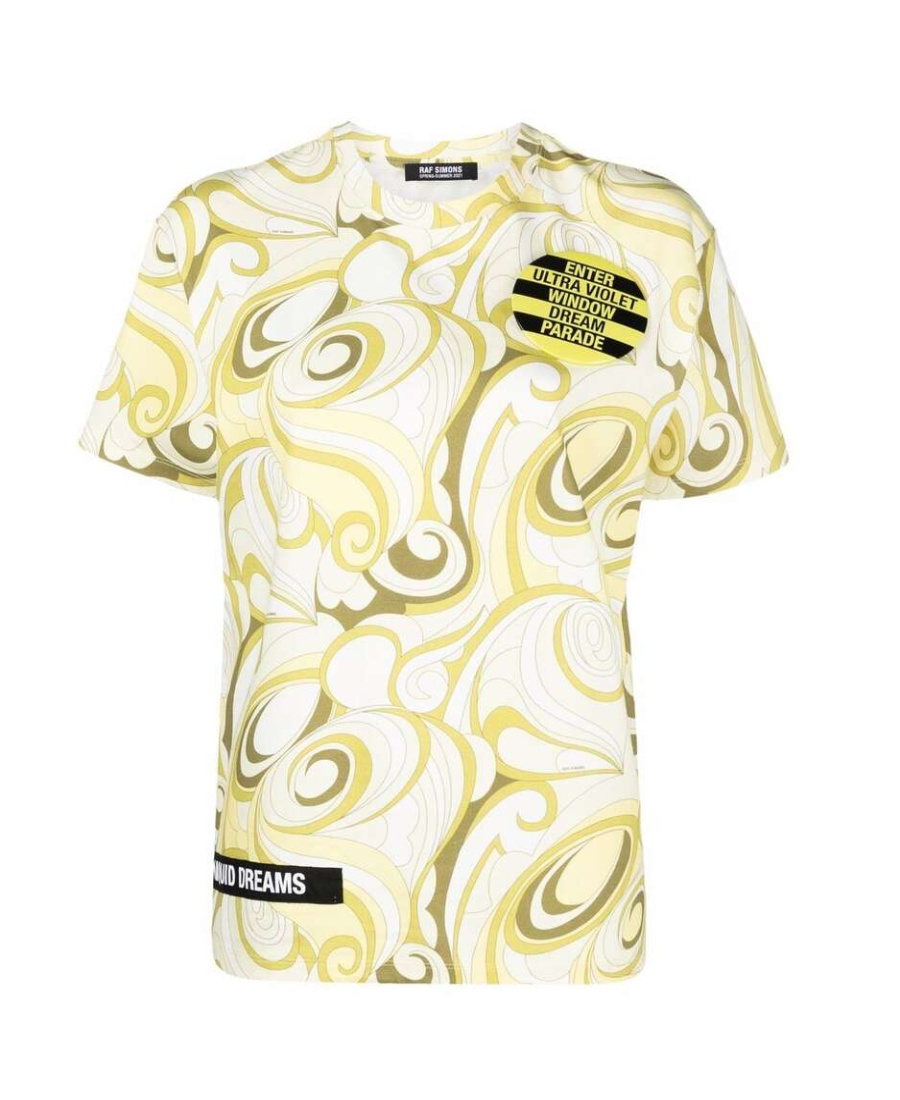 Shop Raf Simons Printed T-shirt In Black