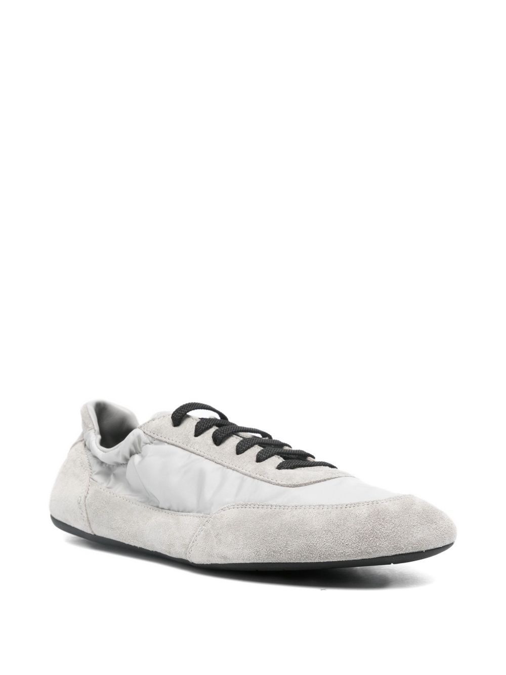 Prada Round-toe Low-top Casual Shoes In White