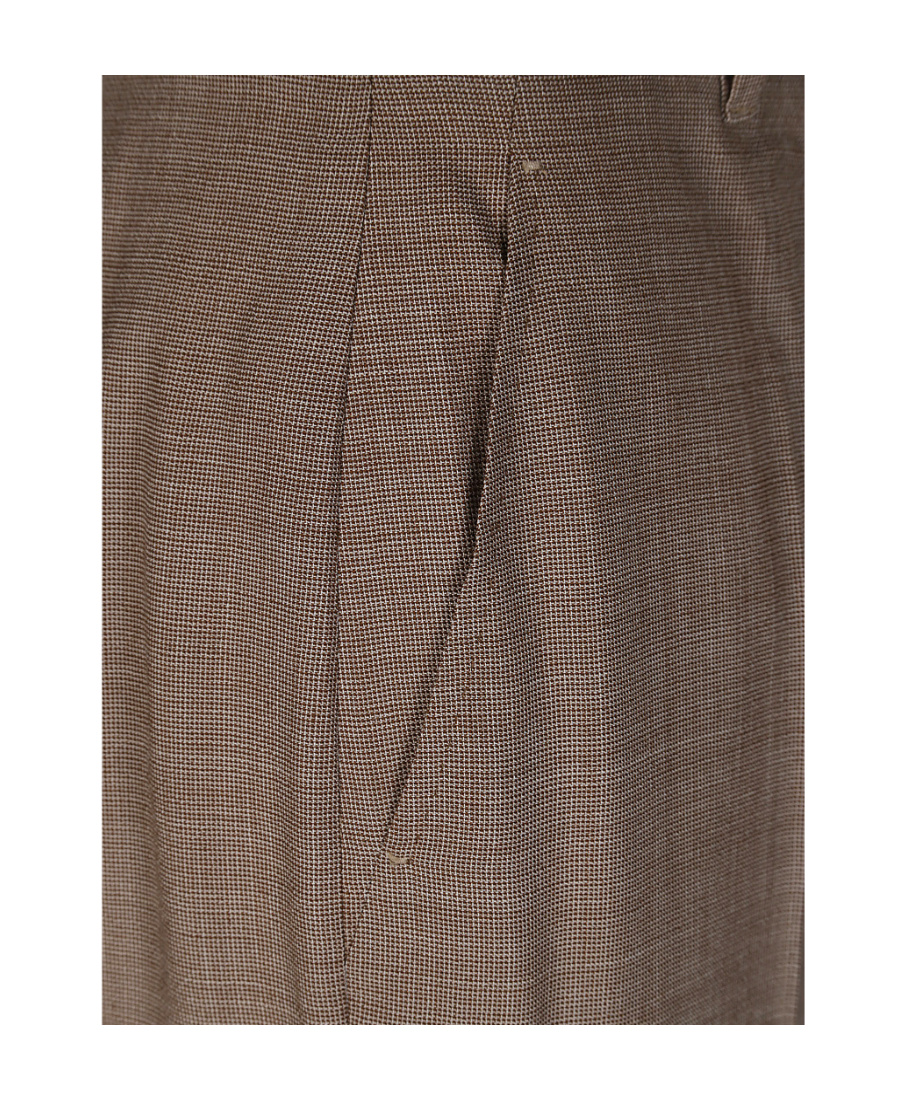 Max Mara Gonzaga Micro Fantasy Pants In Brown