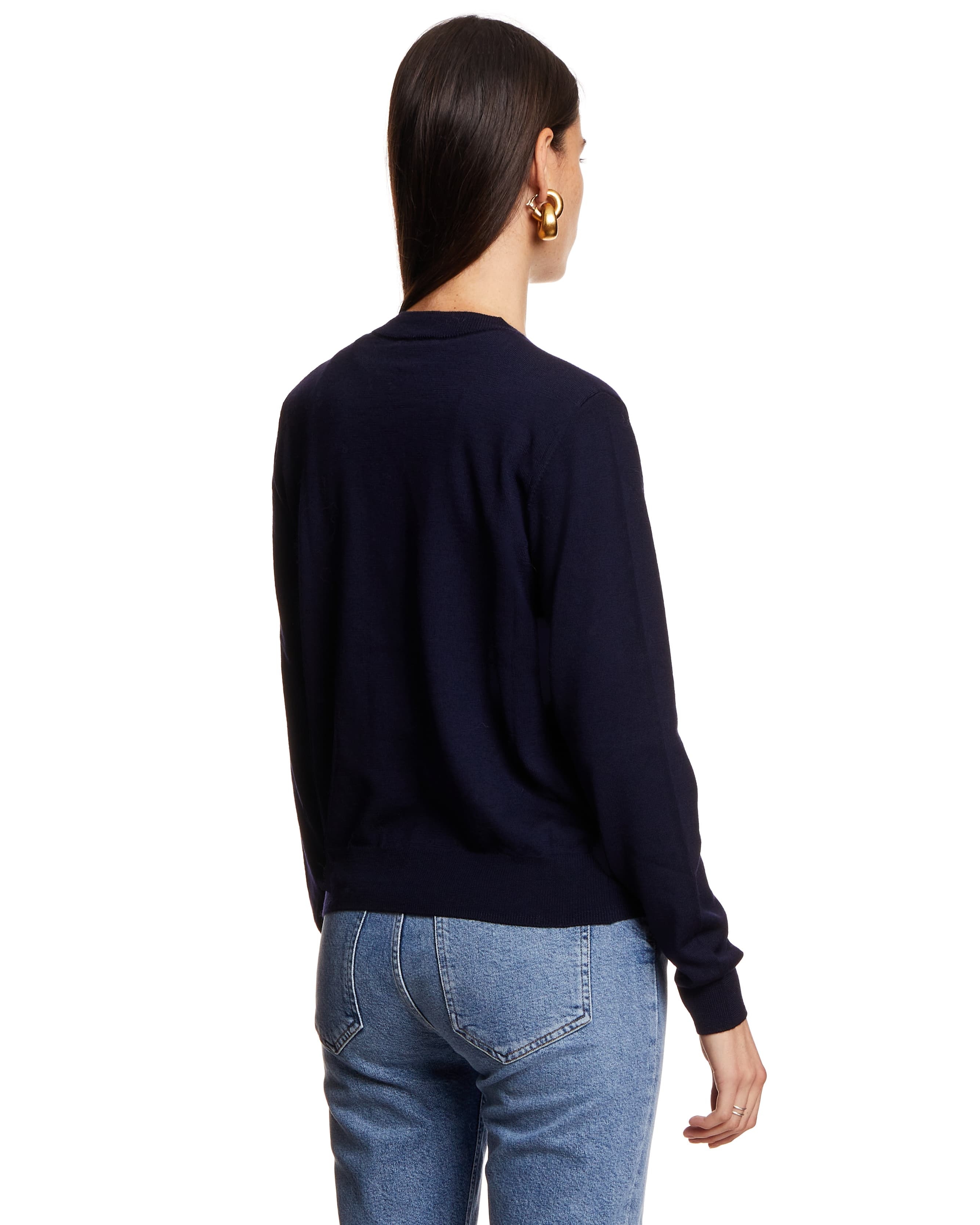 Apc Button-down Knit Cardigan In Black